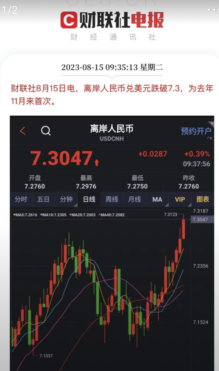实时人民币对美元(人民币对美元最新)